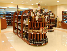 Оснащение винных магазинов под ключ